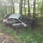 Galerie - 2018 r. - Samochód BMW wypadł z drogi