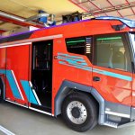 Galerie - 2022 r. - Innowacja w świecie pożarnictwa. Elektryczny wóz strażacki z dodatkowym silnikiem diesla