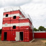 Galerie - 2018 r. - Modułowy wielkokontenerowy niestacjonarny symulator do nauki i doskonalenia gaszenia pożarów wewnętrznych