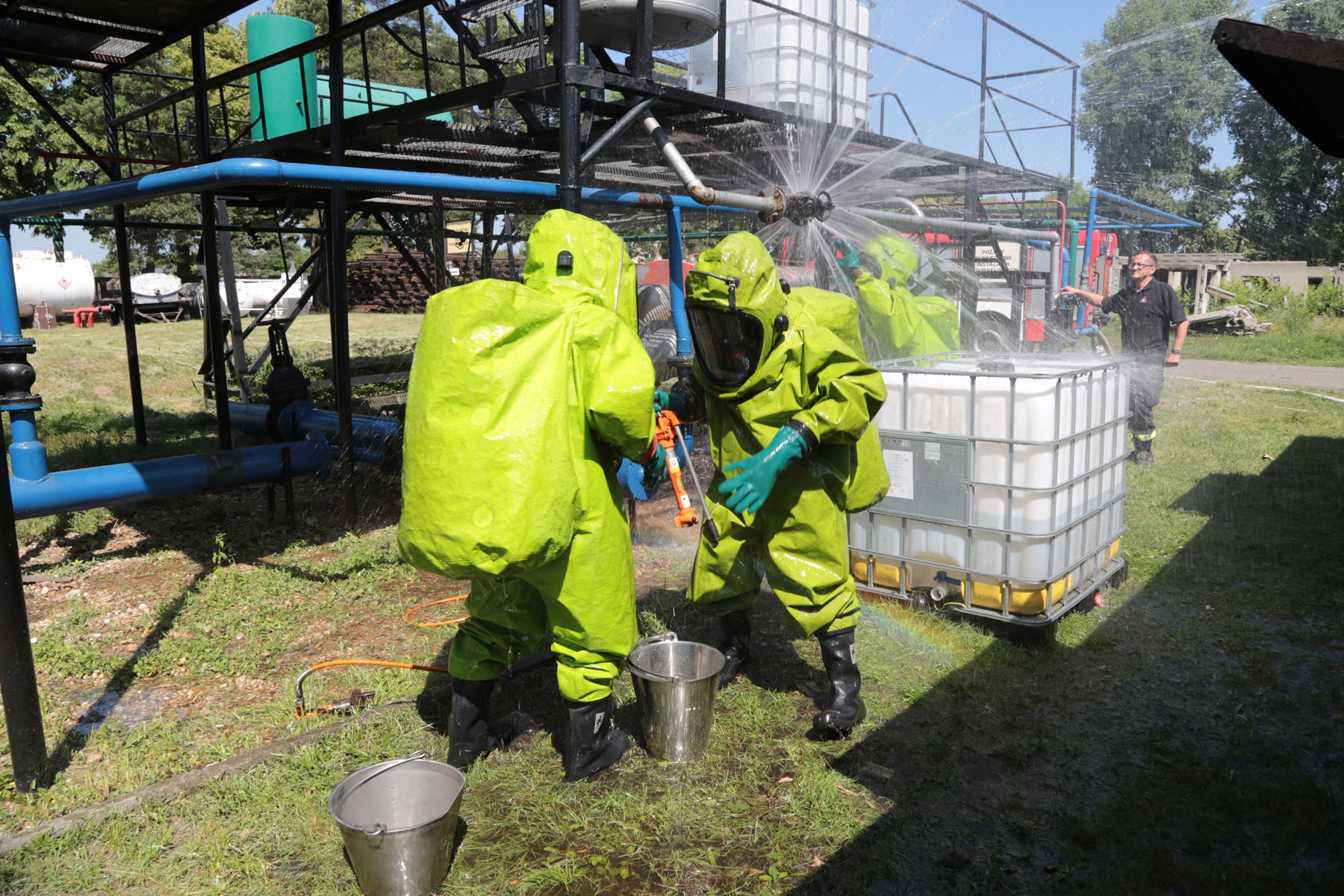 Specjalistyczne szkolenie w dziedzinie ratownictwa podczas katastrof chemicznych i ekologicznych realizowane dla strażaków z Republiki Czeskiej