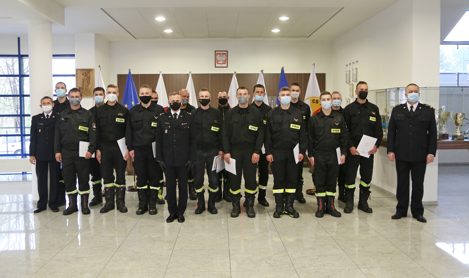 Zakończenie szkolenia pn.: "Prąd elektryczny, a zagrożenia dla strażaków"