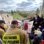 Odwiedziny strażaków z JRG CS PSP w Zakładzie Opiekuńczo-Leczniczym ZSMBM w Częstochowie
