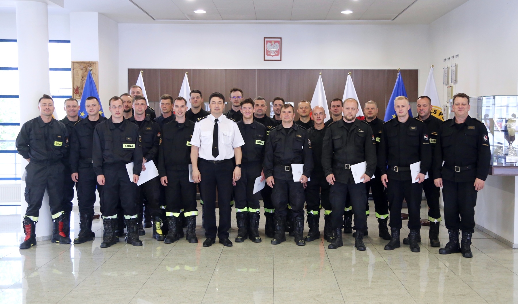 Pożary wewnętrzne - Warsztaty dla 12 kandydatów z ośrodków szkolenia Państwowej Straży Pożarnej