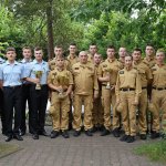 Spotkanie Komendanta CS PSP w Częstochowie z drużyną reprezentującą Szkołę podczas XL Międzynarodowych MPwSP