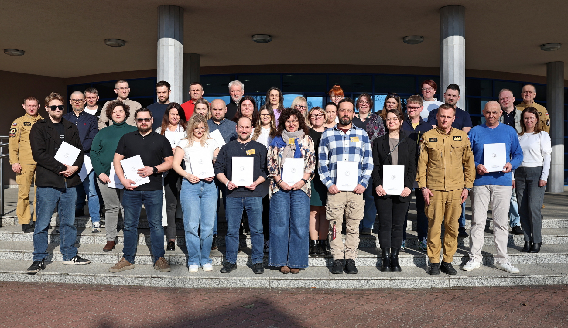 Zakończenie szkolenia inspektorów ochrony przeciwpożarowej w CS PSP w Częstochowie