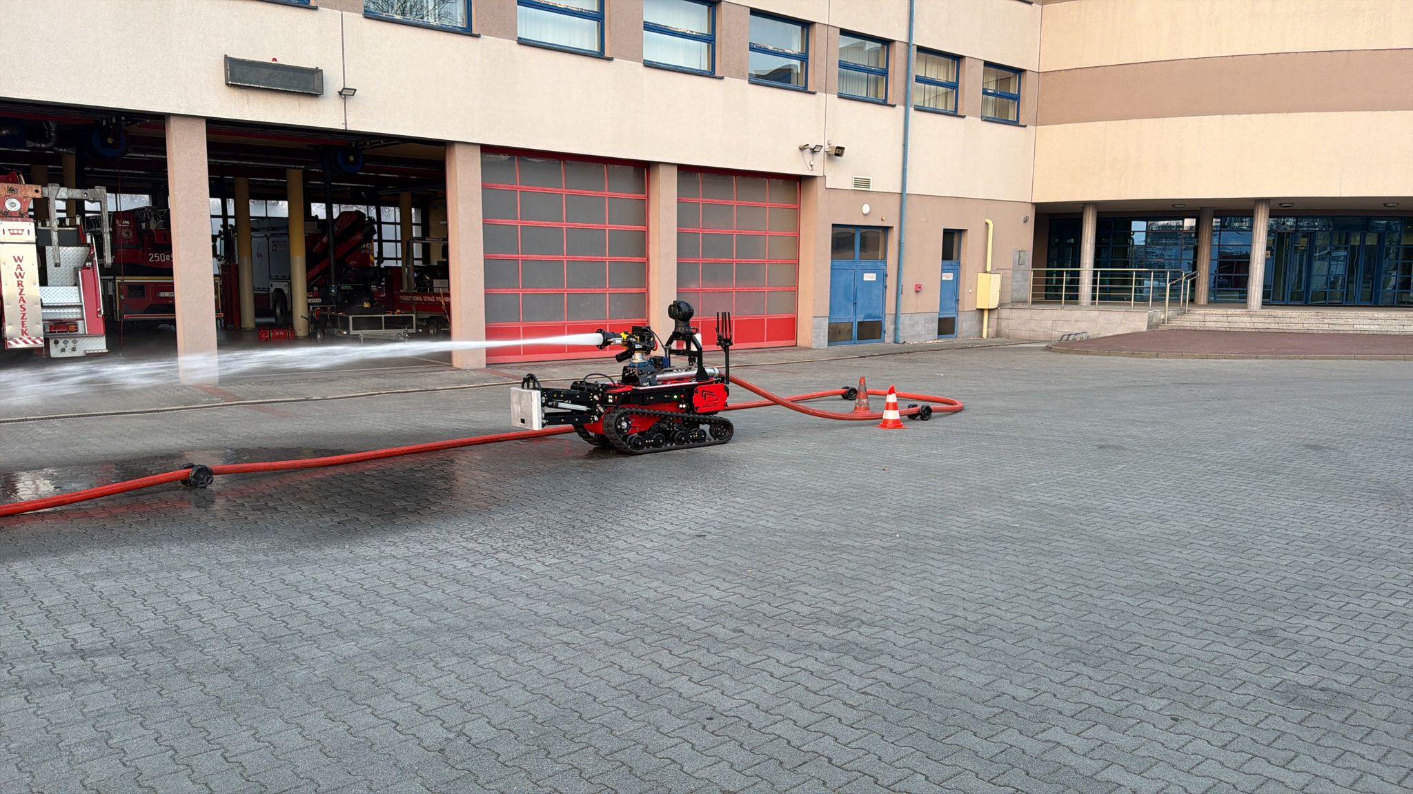 Szkolenie z obsługi robota gaśniczego w CS PSP